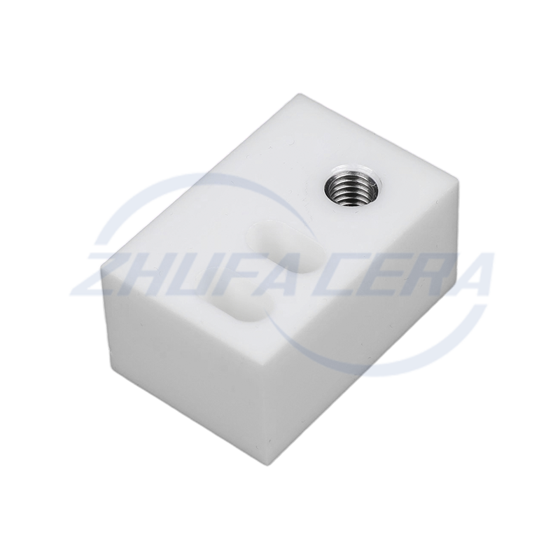 Zirkonia keraaminen asemointilohko metallikierteisellä vuorauksella