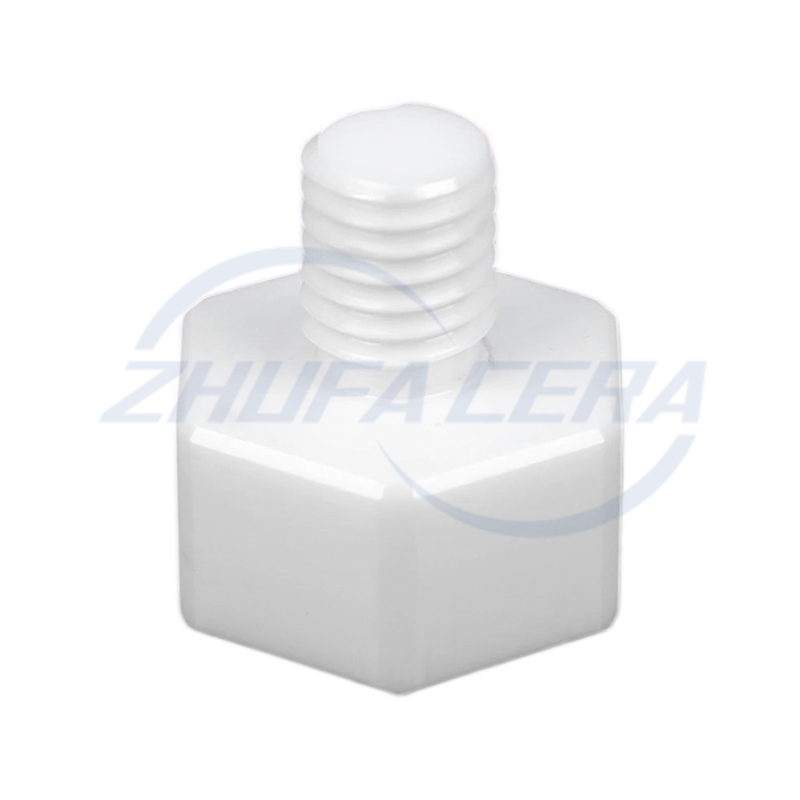 Zirkonia keraaminen kuusikulmainen ruuvi